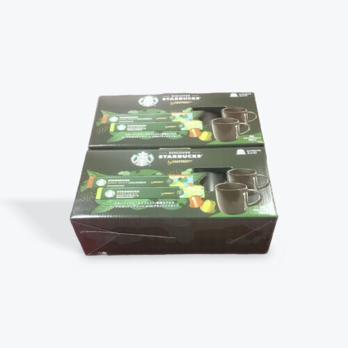 コストコ Starbucks エスプレッソカプセル コロンビア＆グアテマラ アソート, ブラックマグカップ2個付き, 20カプセル