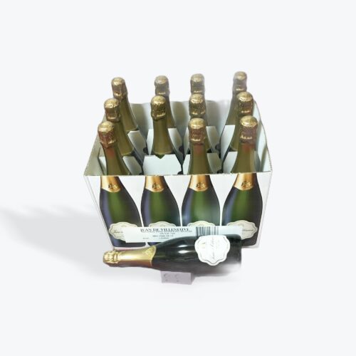 ジャン ドゥ ヴィルヌーヴ ノンアルコール スパークリングワイン, ミュスカ, 750ml×12本セット, フランス産