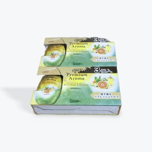 コストコオリジナルセット お部屋の消臭力 プレミアムアロマ, スイートオレンジ&ベルガモット, 400mL×3個入×2セット, 置き型芳香消臭剤