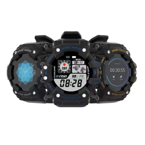 SPORT WATCH(スポーツウォッチ) スマートウォッチ 活動量計 歩数計 腕時計 来電通知 着信通知 長い待機時間 多種類文字盤 天気予報 目覚まし時計 音楽再生 長持ちバッテリー Line Facebook 通知 サイズ:49×49(mm)  厚み:12.5(mm)  ベルト:132-200(mm)