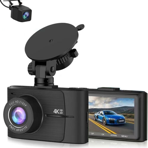 ドライブレコーダー 前後カメラ 4K 高画質  HDR機能 GPS搭載 Wi-Fi搭載 Gセンサー 170度広角 32GBカード付 ドラレコ 旅行