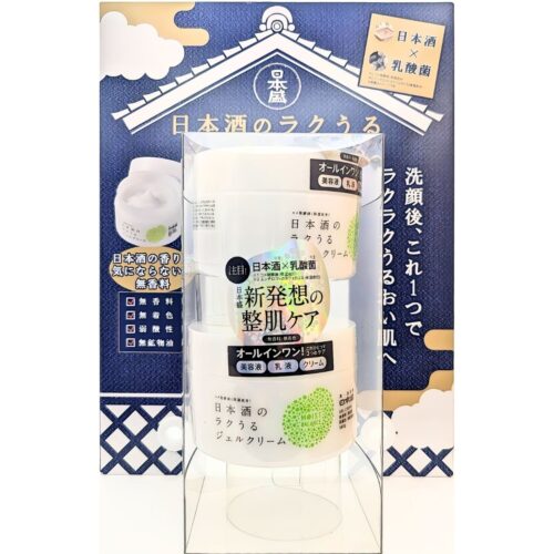 日本盛 モイスチャー ジェルクリーム 180g×2 日本酒保湿 オールインワンジェル スキンケア 保湿 乾燥肌 日本製#49895