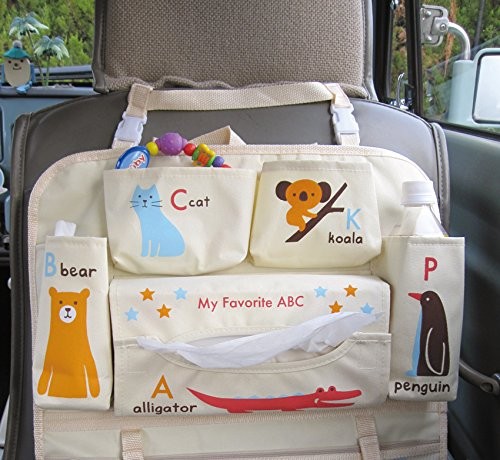 DECOLE デコレ ドライブポケット お出かけポケット 収納ポケット シートポケット 車　ベージュ