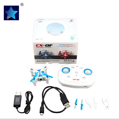 CHAOYILIU ミニ飛行機ドローン カメラ付き 小型 ミニドローン cx-of ラジコン 高度維持 高画質 iPhone&Android対応 (青)