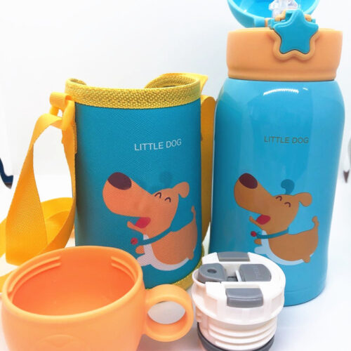 子供用 2WAY 2ウェイボトル水筒 保冷/保温 真空断熱 316ステンレス 水筒 コップ付き 600ml