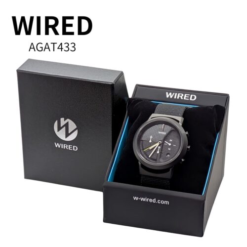 セイコー メンズ腕時計 ワイアード WW(ツーダブ)AGAT433 VD53 ストリートファッション ストップウオッチ機能 防水10気圧 レッド 腕時計の直径:41mm ベルト幅:22mm 風防:ハードレックスガラス 実用的 父の日 プレゼント