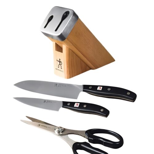 HENCKELS ヘンケルス HI ディフィニション アルファー  自動お手入れ 切れ味 長持ち ナイフブロック(セルフシャープニングブロック) 三徳包丁 18cm ペティナイフ 13cm 料理ハサミ 1027795  料理 調理 母の日 プレゼント