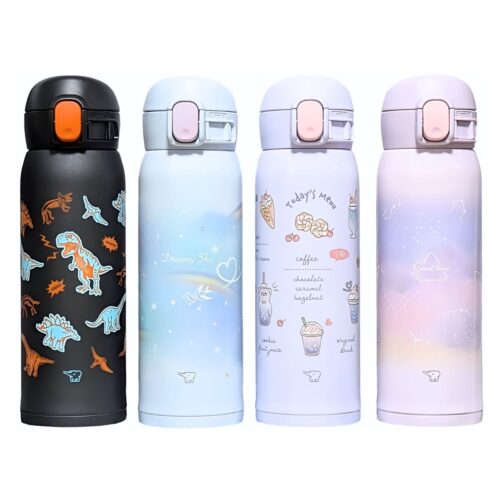 象印 ステンレスマグ 水筒 480ml 型番:SM-WH48  保温 保冷 シームレスせん ラクに洗える ワンタッチ スポーツドリンク可 ガールズ & ボーイズマグ 全4種類 サイズ(cm):幅7×奥行7×高さ22.5 重さ:0.21kg ステンレスボトル